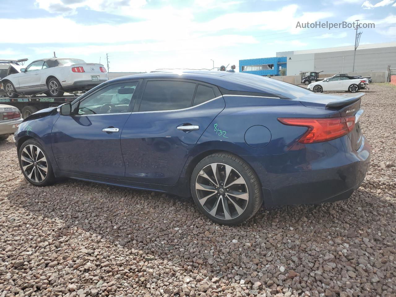 2017 Nissan Maxima 3.5s Blue vin: 1N4AA6AP8HC360228