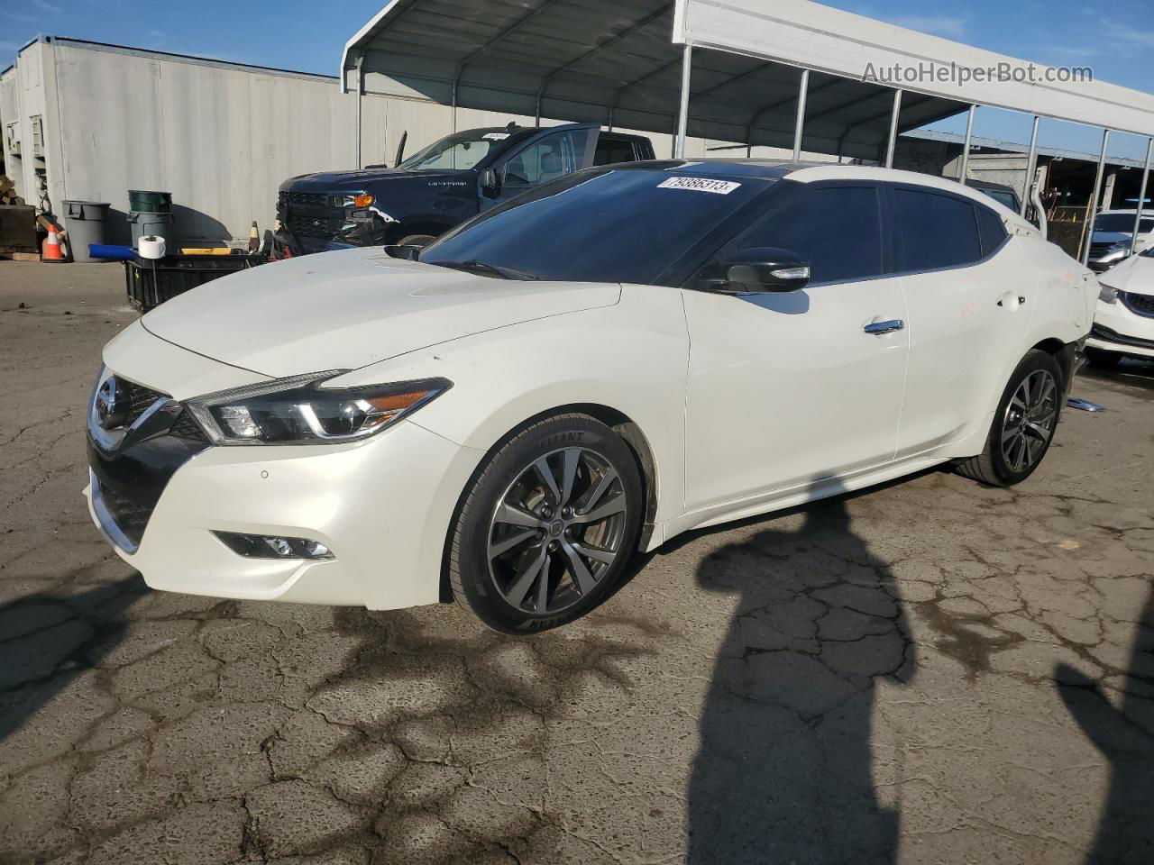 2017 Nissan Maxima 3.5s White vin: 1N4AA6AP8HC371438