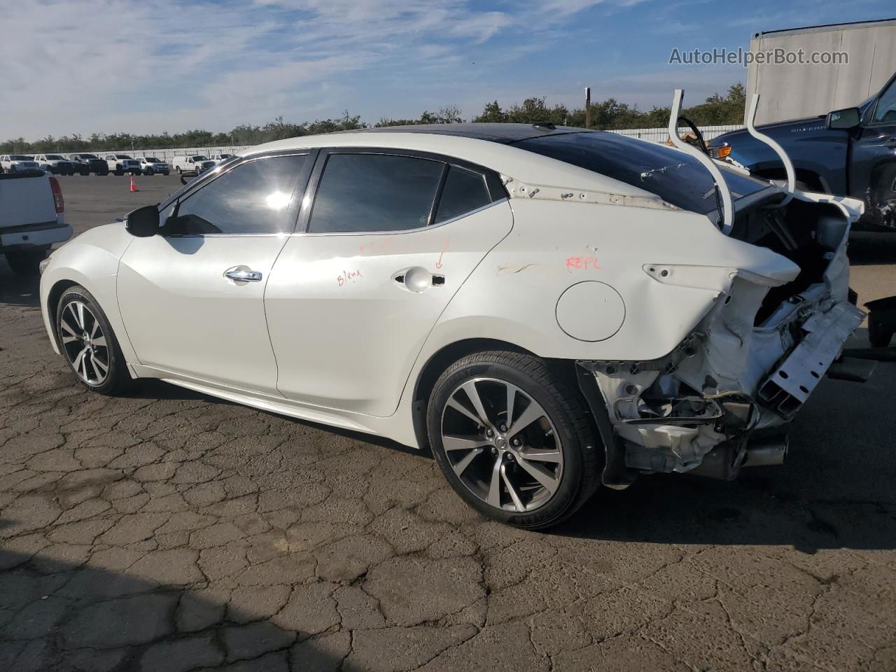 2017 Nissan Maxima 3.5s White vin: 1N4AA6AP8HC371438