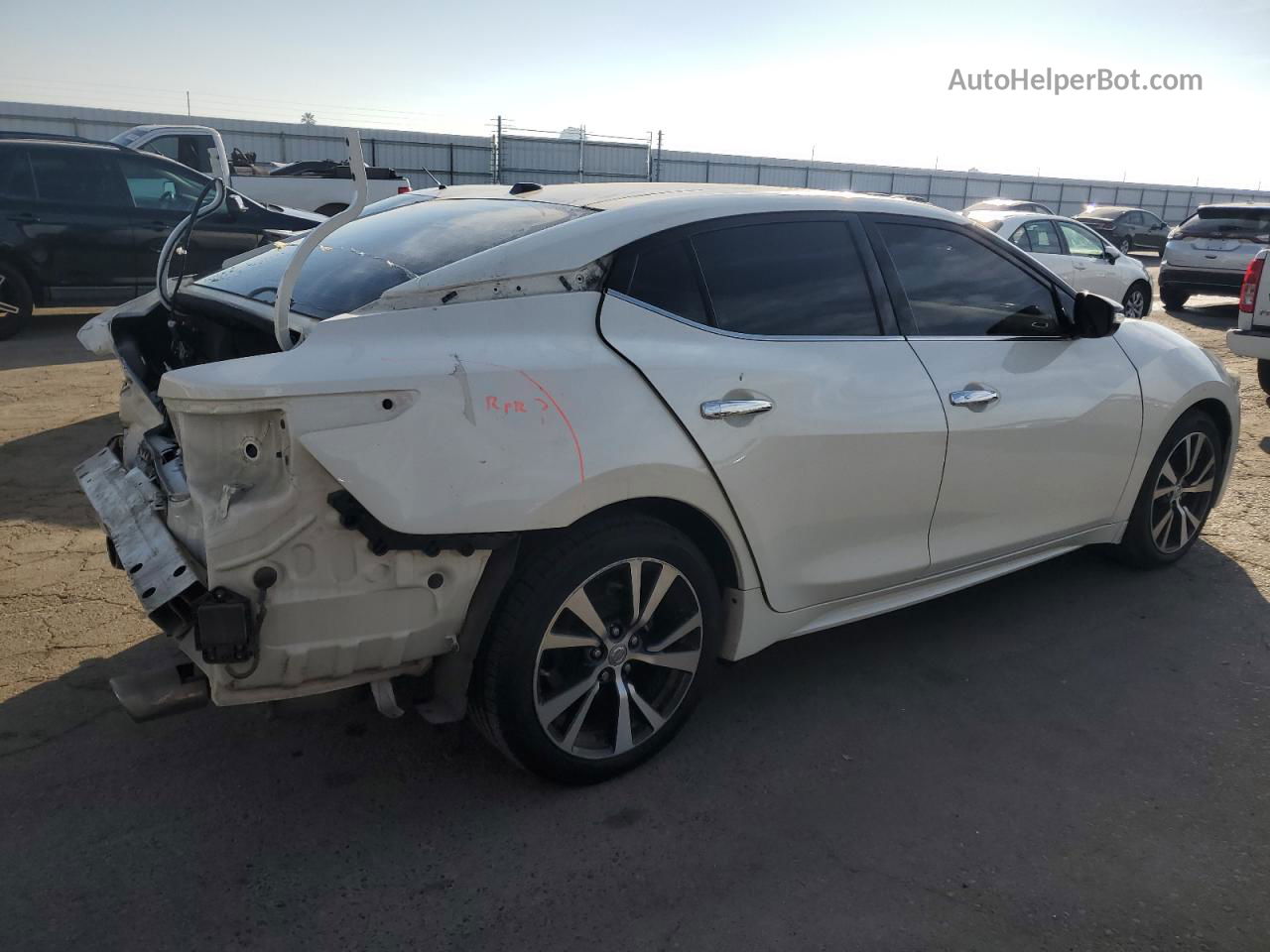 2017 Nissan Maxima 3.5s White vin: 1N4AA6AP8HC371438