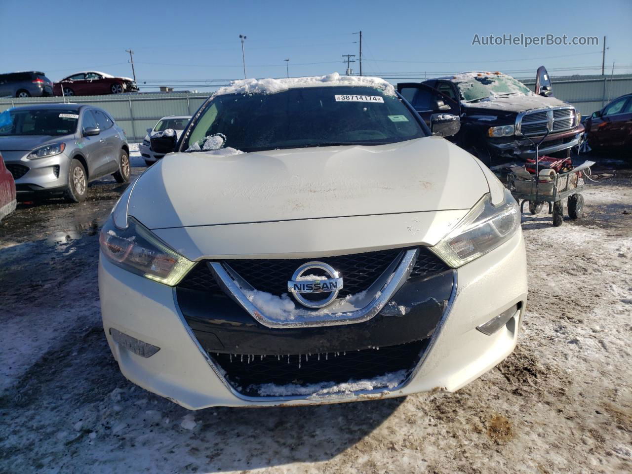 2017 Nissan Maxima 3.5s White vin: 1N4AA6AP8HC375862