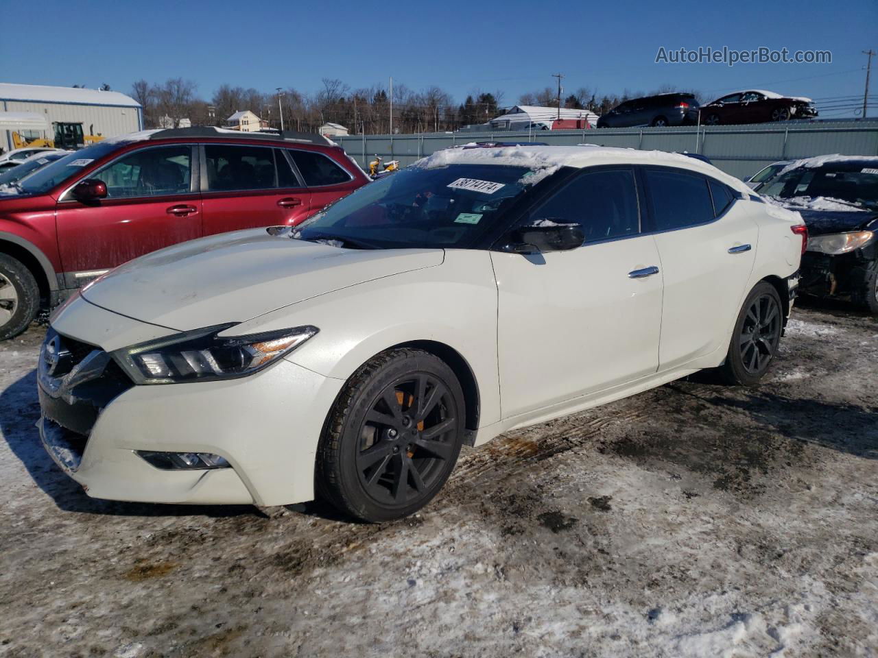 2017 Nissan Maxima 3.5s White vin: 1N4AA6AP8HC375862