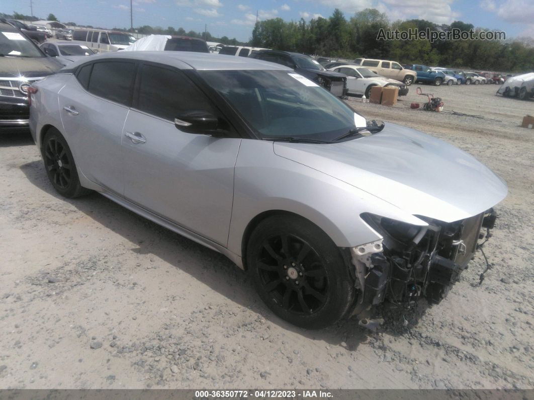 2017 Nissan Maxima Sv Серебряный vin: 1N4AA6AP8HC388580