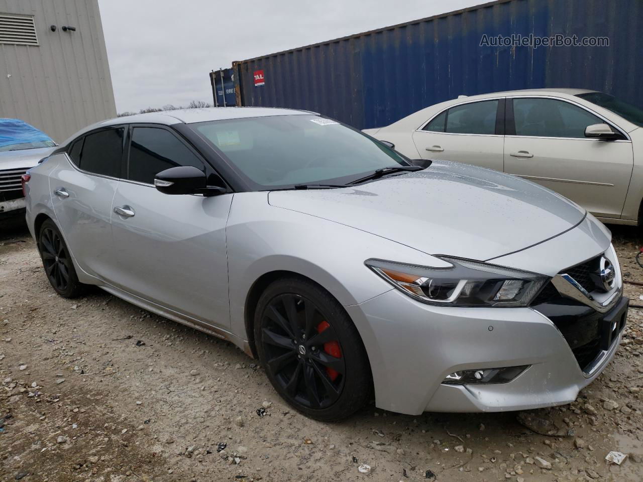 2017 Nissan Maxima 3.5s Silver vin: 1N4AA6AP8HC390166