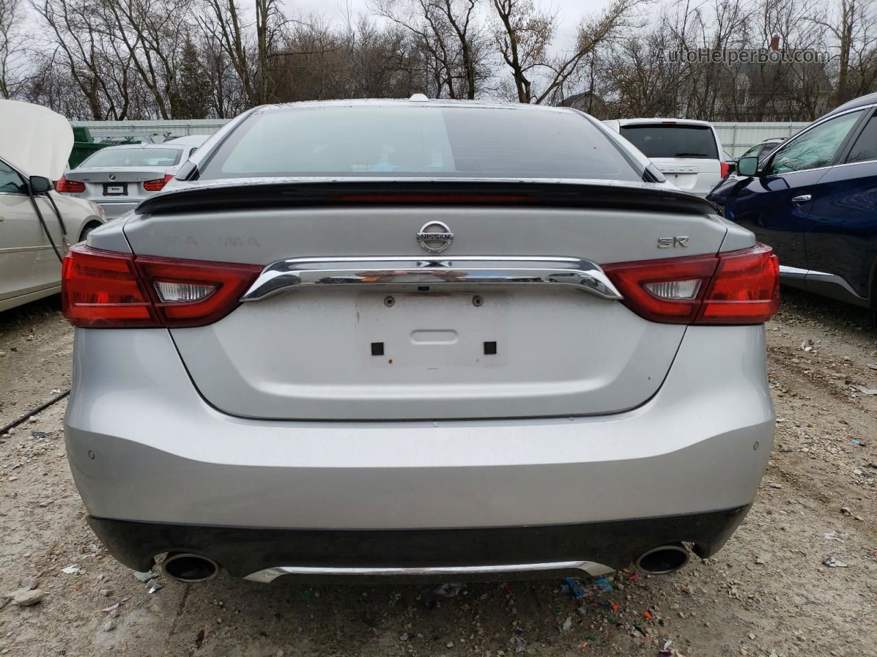 2017 Nissan Maxima 3.5s Silver vin: 1N4AA6AP8HC390166