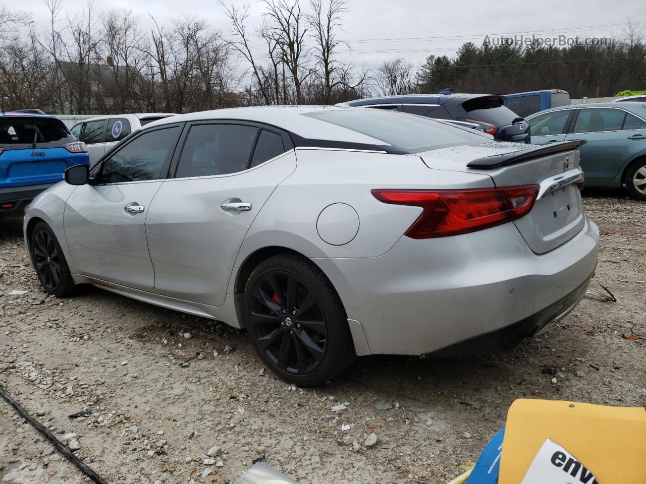 2017 Nissan Maxima 3.5s Silver vin: 1N4AA6AP8HC390166