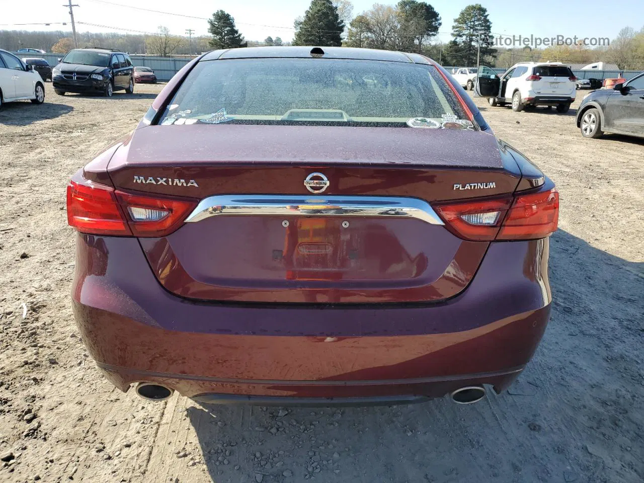 2017 Nissan Maxima 3.5s Red vin: 1N4AA6AP8HC392922