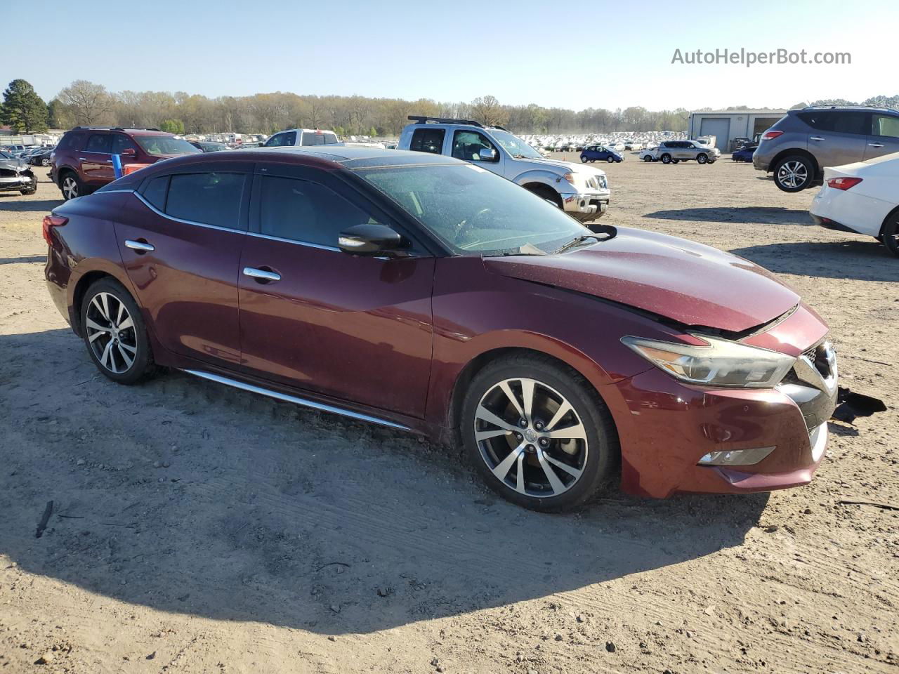 2017 Nissan Maxima 3.5s Red vin: 1N4AA6AP8HC392922