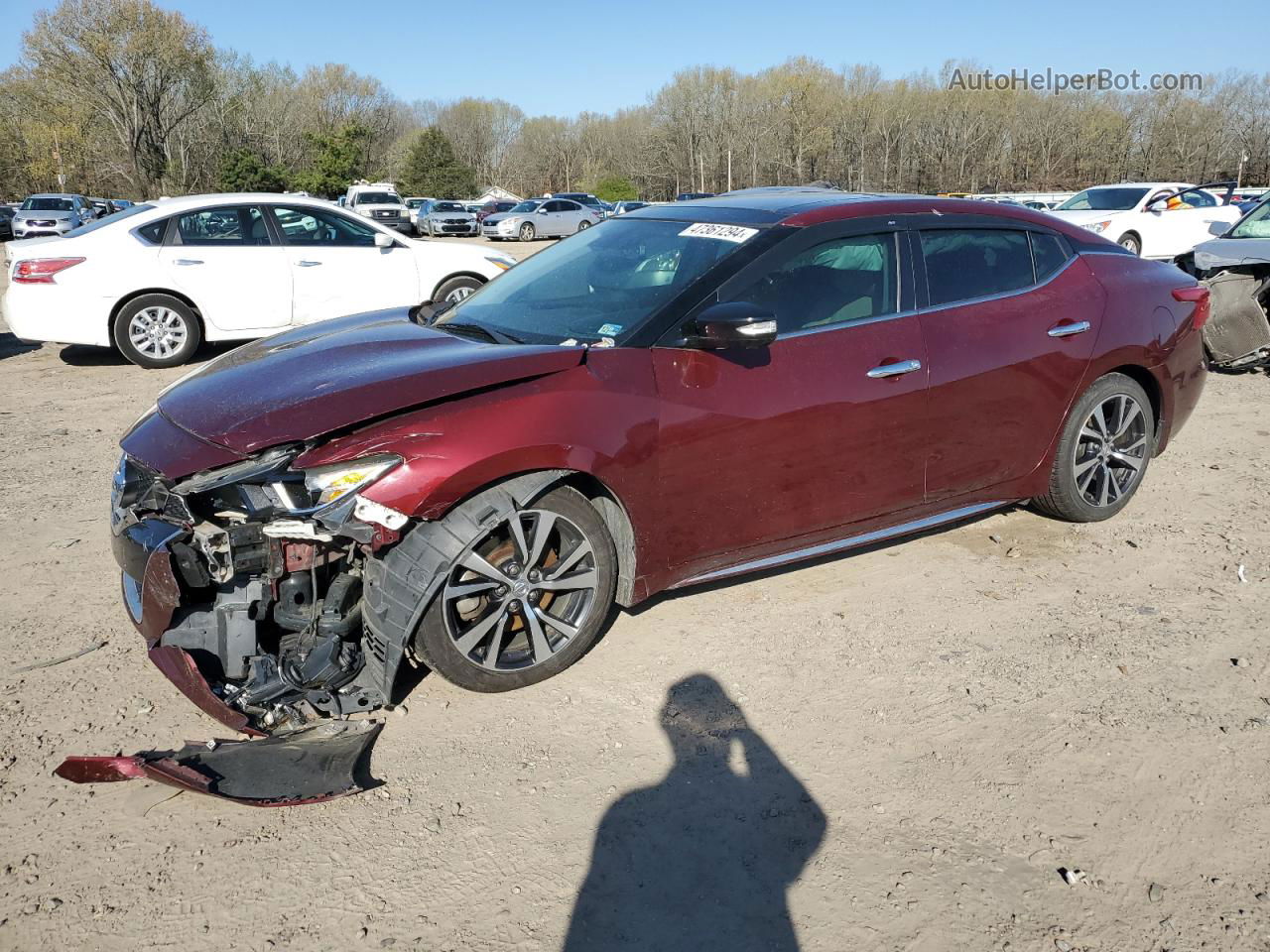 2017 Nissan Maxima 3.5s Red vin: 1N4AA6AP8HC392922