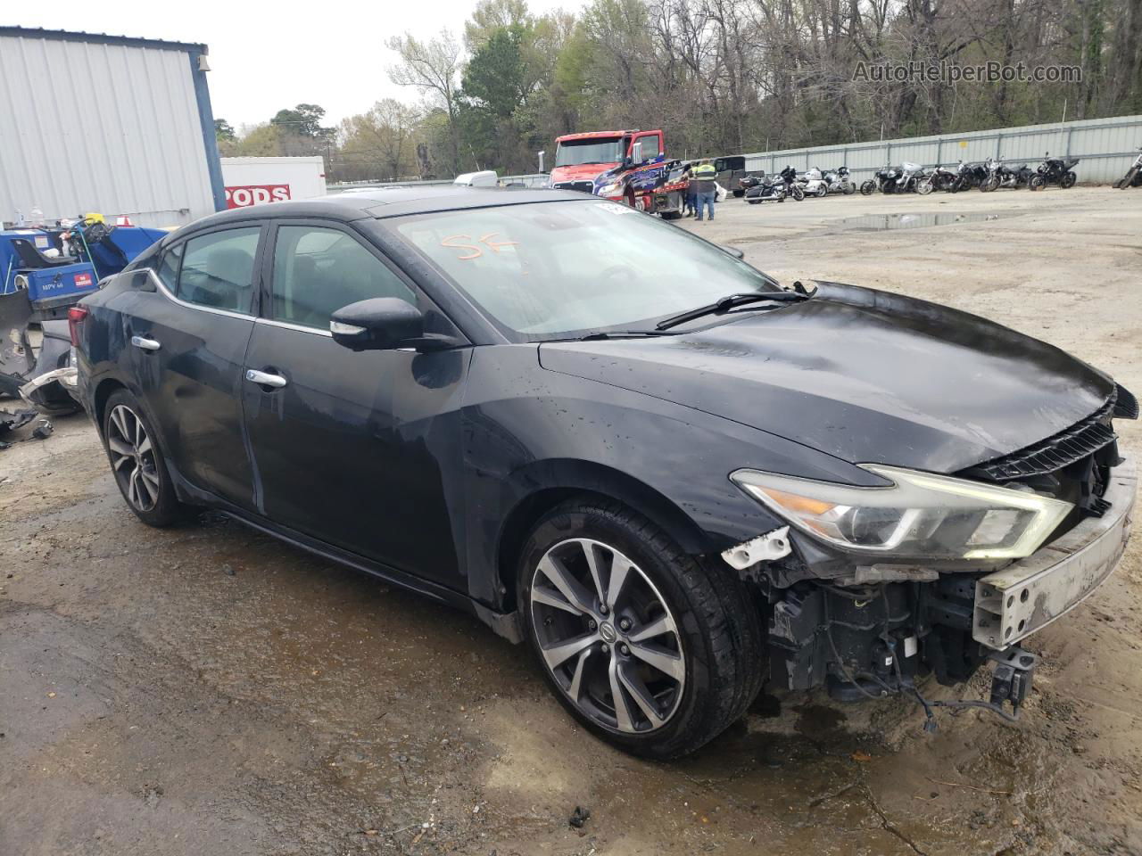 2017 Nissan Maxima 3.5s Черный vin: 1N4AA6AP8HC405653