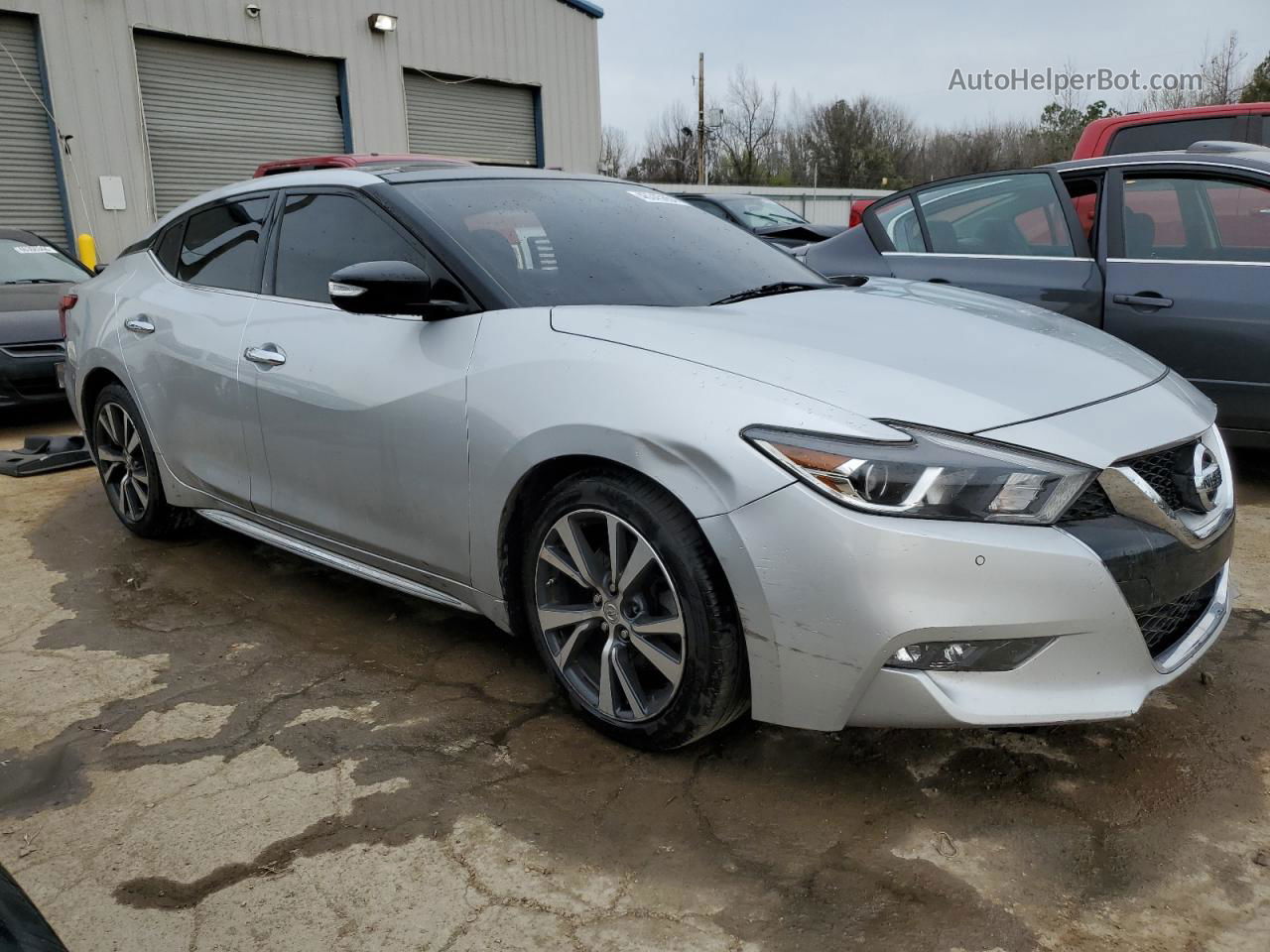 2017 Nissan Maxima 3.5s Серебряный vin: 1N4AA6AP8HC405846