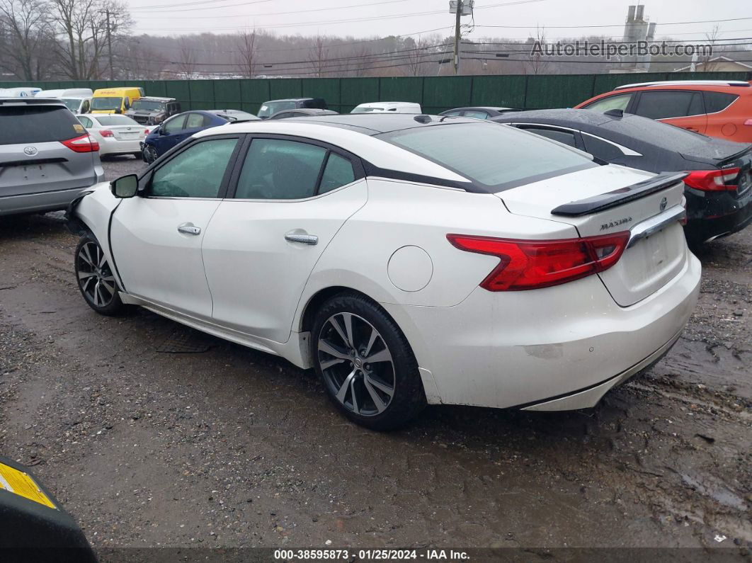 2017 Nissan Maxima 3.5 Platinum White vin: 1N4AA6AP8HC413218