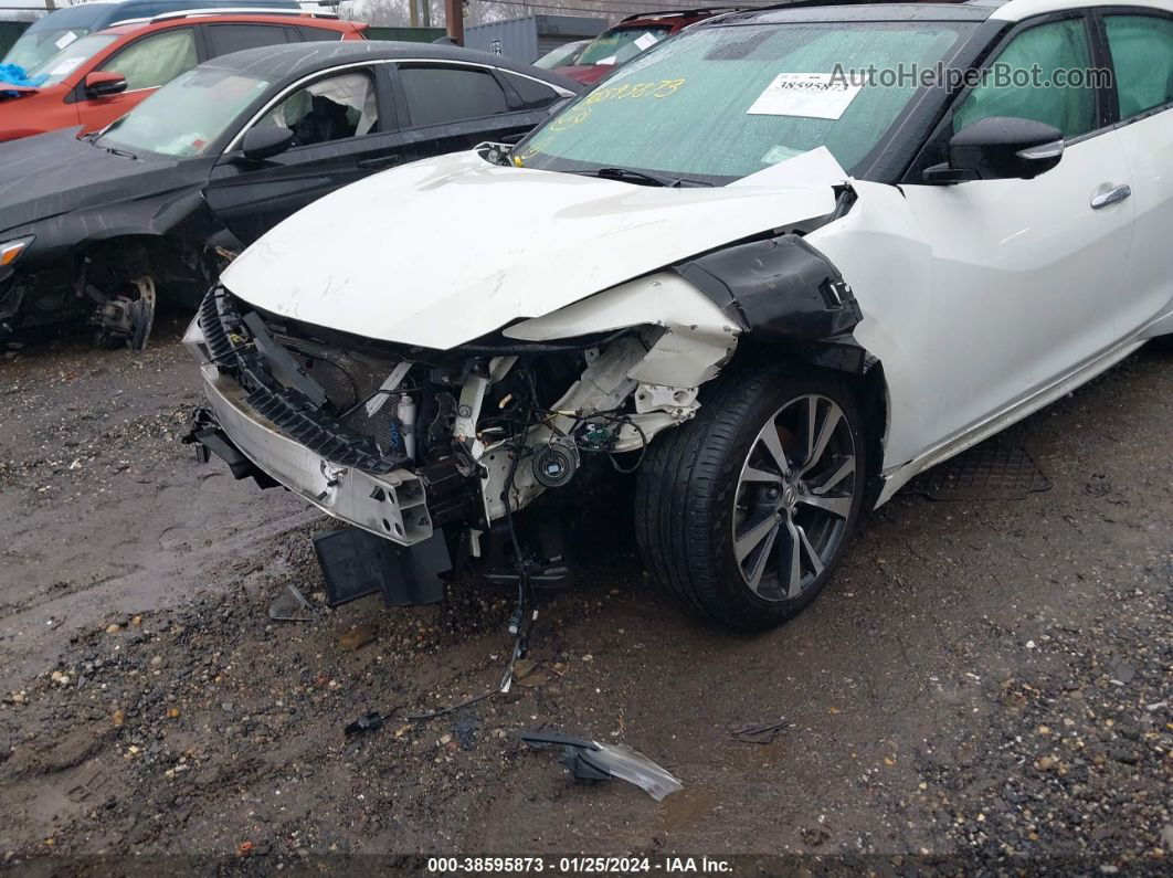 2017 Nissan Maxima 3.5 Platinum White vin: 1N4AA6AP8HC413218