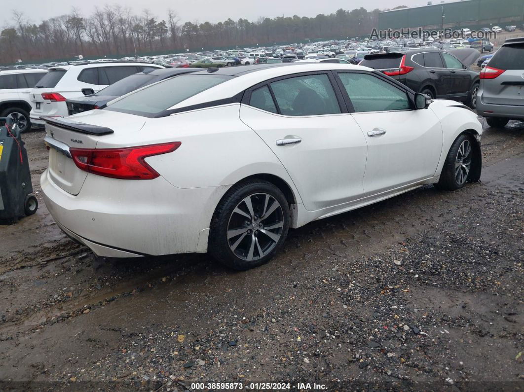 2017 Nissan Maxima 3.5 Platinum White vin: 1N4AA6AP8HC413218