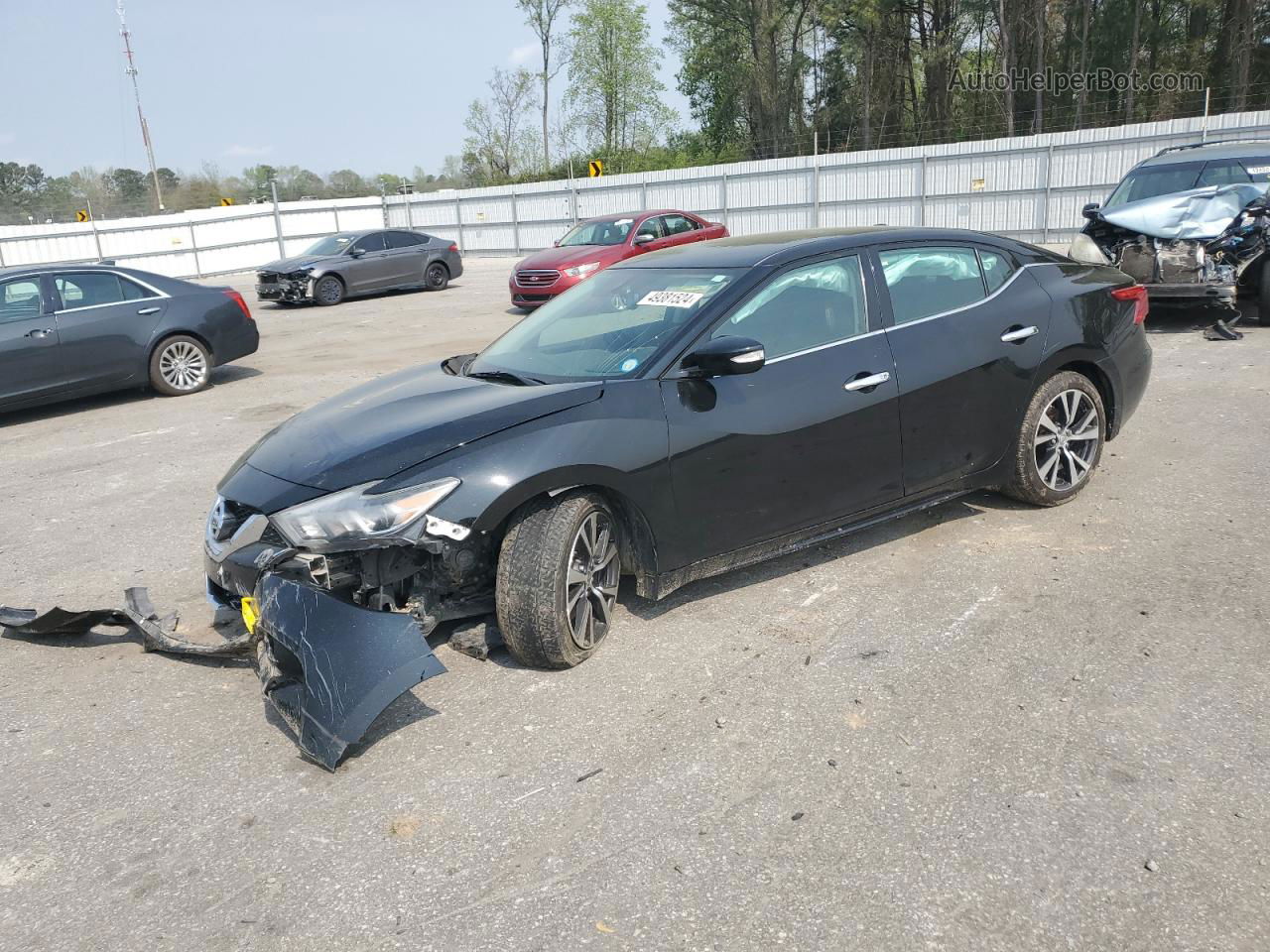 2017 Nissan Maxima 3.5s Черный vin: 1N4AA6AP8HC415132