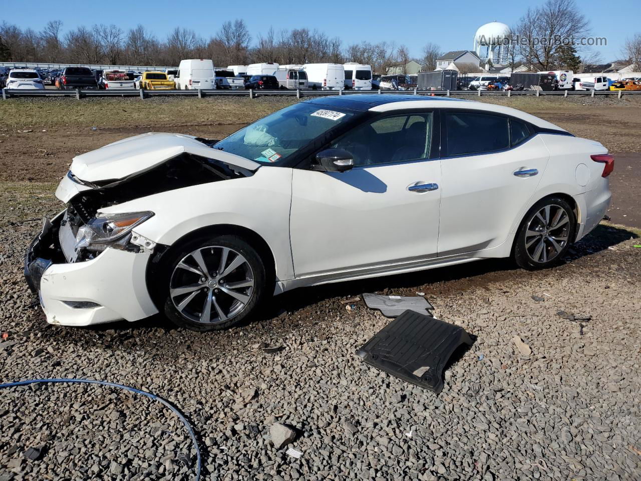 2017 Nissan Maxima 3.5s White vin: 1N4AA6AP8HC425921