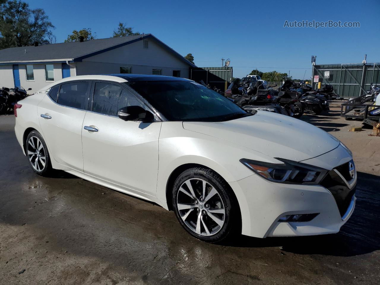 2017 Nissan Maxima 3.5s White vin: 1N4AA6AP8HC429337