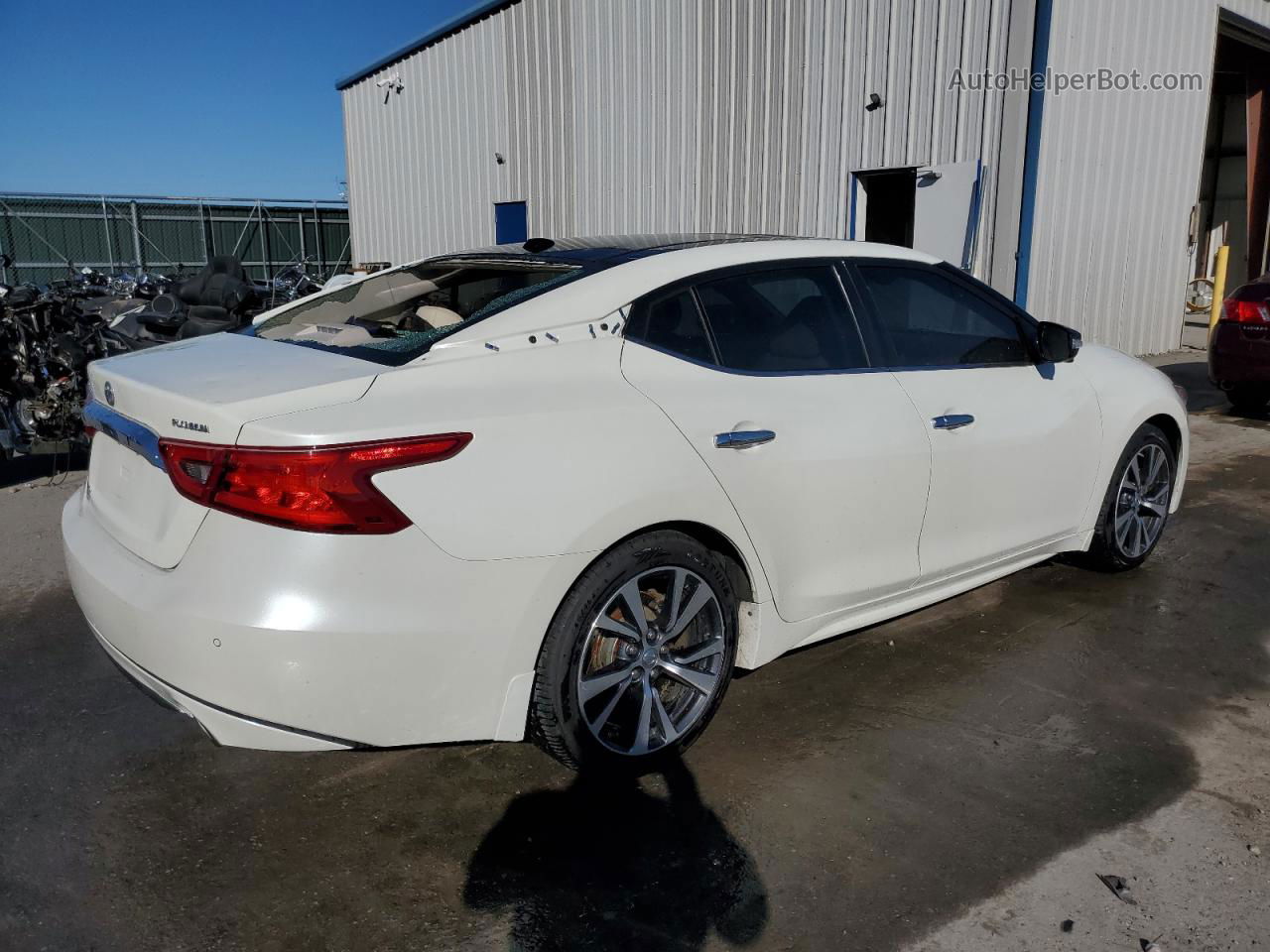 2017 Nissan Maxima 3.5s White vin: 1N4AA6AP8HC429337