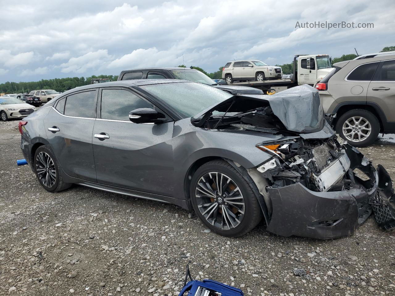 2017 Nissan Maxima 3.5s Угольный vin: 1N4AA6AP8HC440063