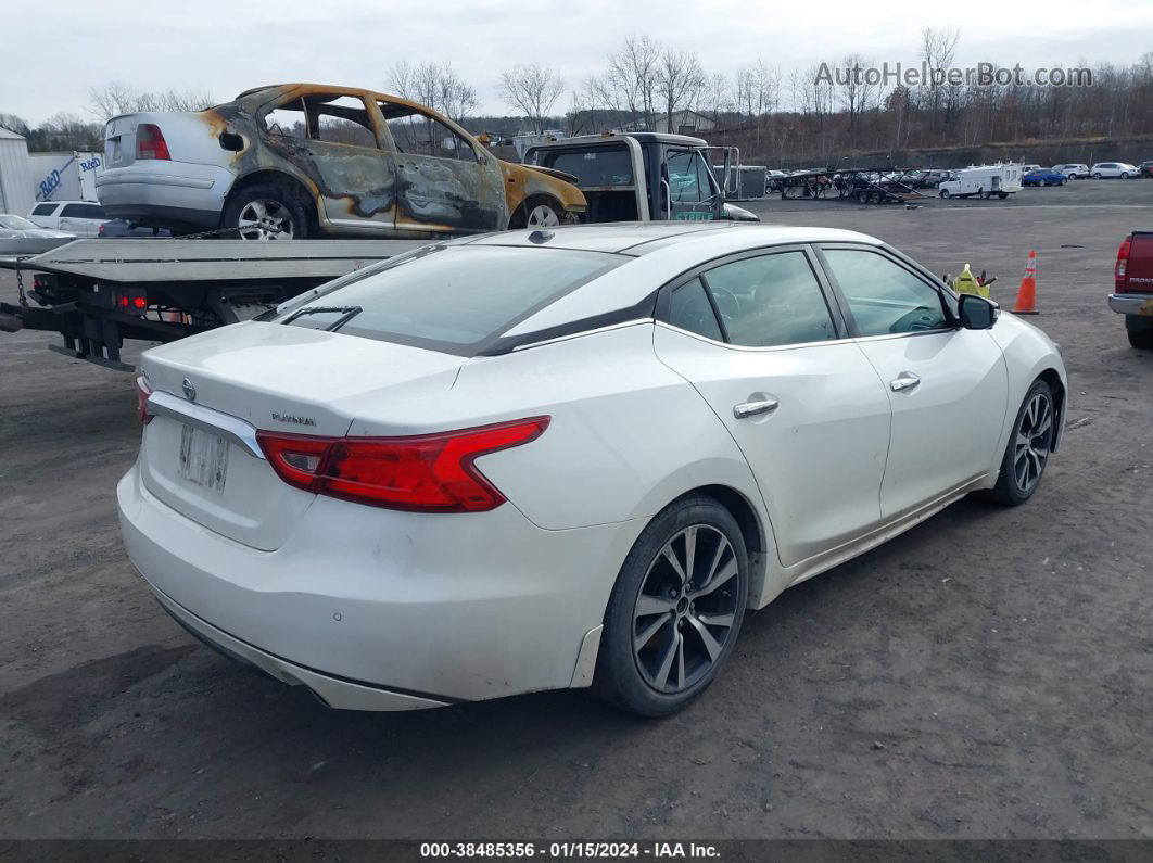 2017 Nissan Maxima 3.5 Platinum White vin: 1N4AA6AP8HC446378