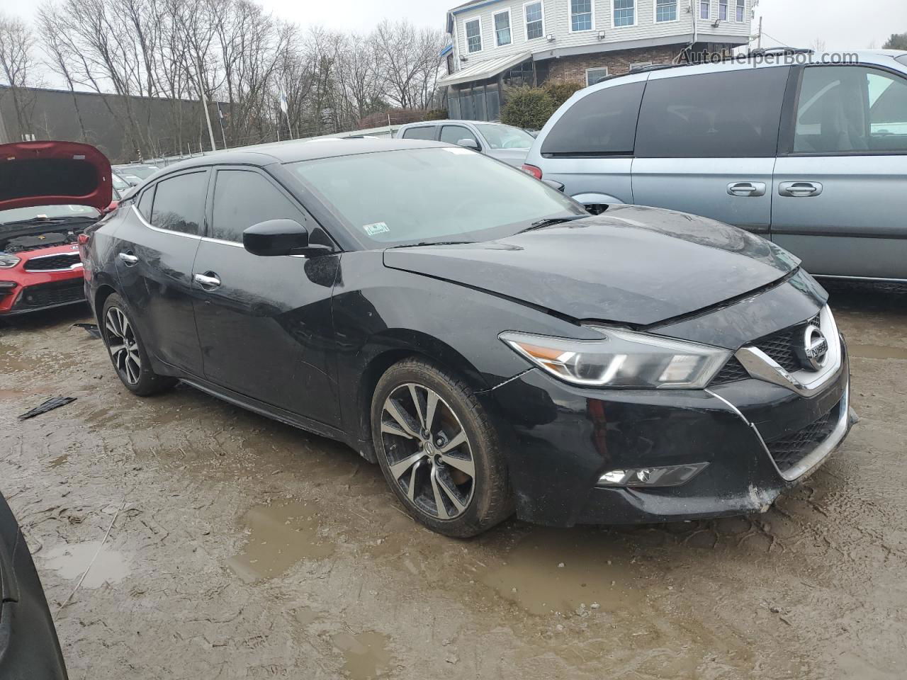 2017 Nissan Maxima 3.5s Black vin: 1N4AA6AP8HC446526