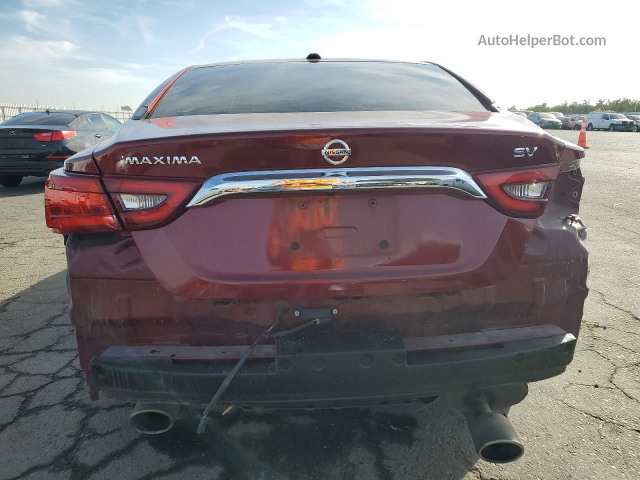 2017 Nissan Maxima 3.5s Burgundy vin: 1N4AA6AP8HC447983