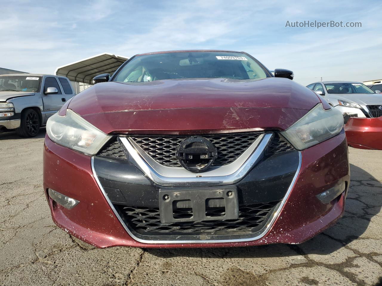 2017 Nissan Maxima 3.5s Burgundy vin: 1N4AA6AP8HC447983