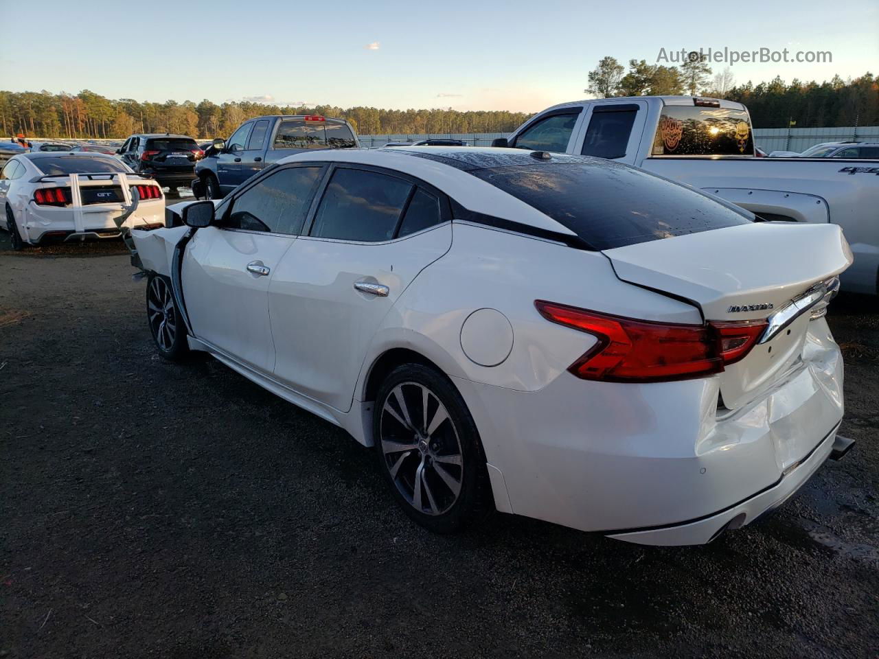 2017 Nissan Maxima 3.5s White vin: 1N4AA6AP8HC454318