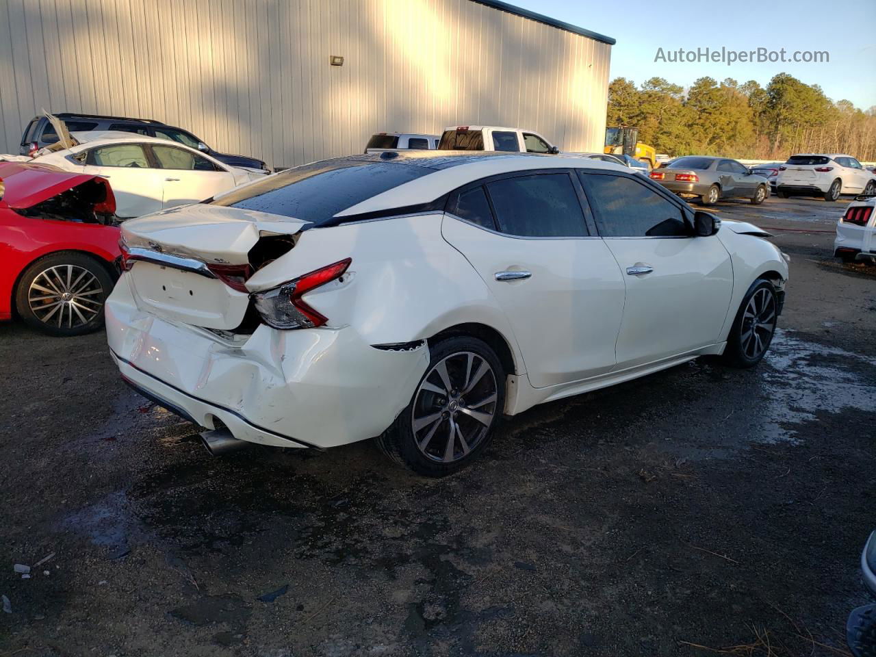 2017 Nissan Maxima 3.5s White vin: 1N4AA6AP8HC454318