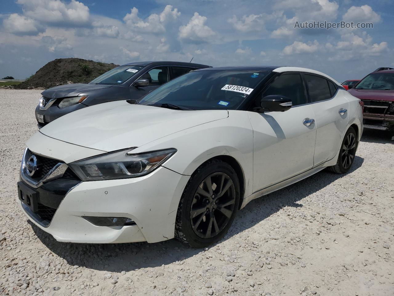 2018 Nissan Maxima 3.5s White vin: 1N4AA6AP8JC361546