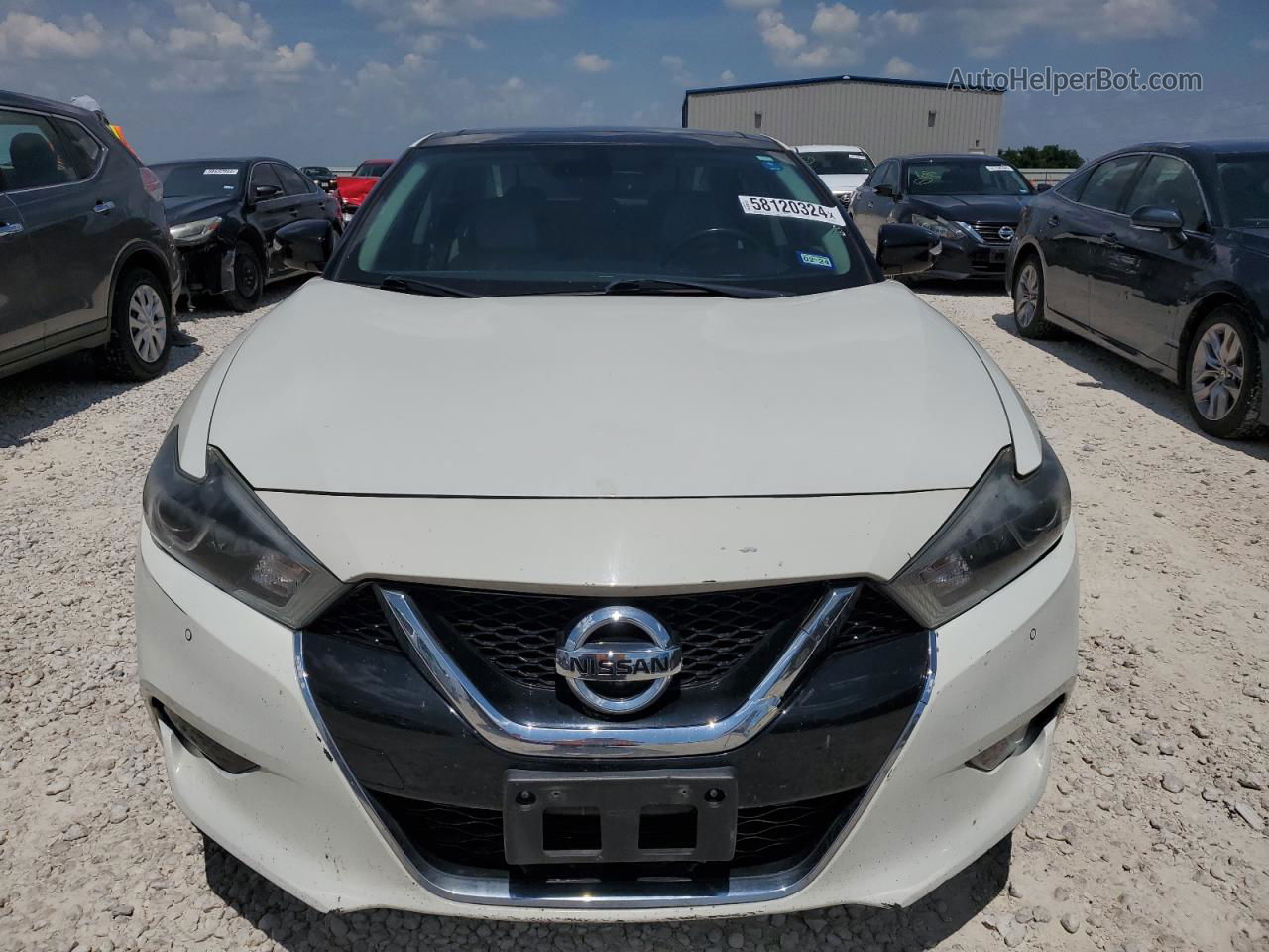 2018 Nissan Maxima 3.5s White vin: 1N4AA6AP8JC361546