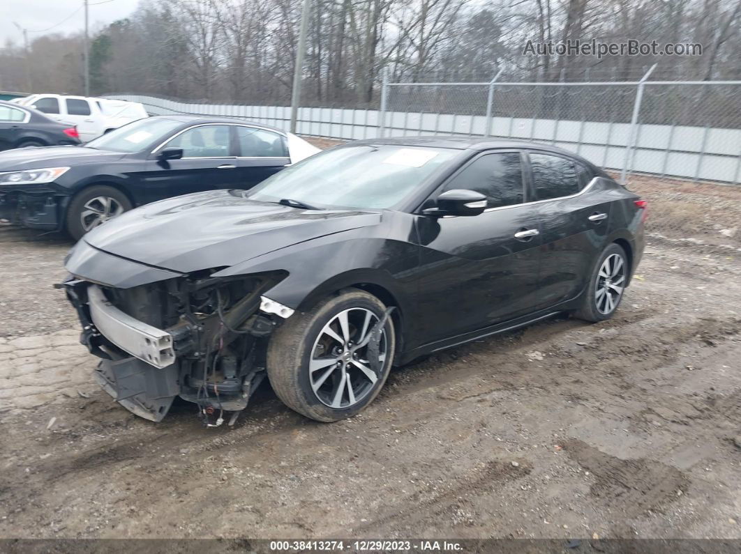 2018 Nissan Maxima 3.5 Sl Black vin: 1N4AA6AP8JC387905