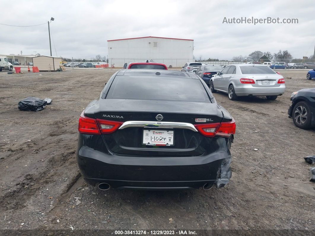 2018 Nissan Maxima 3.5 Sl Black vin: 1N4AA6AP8JC387905