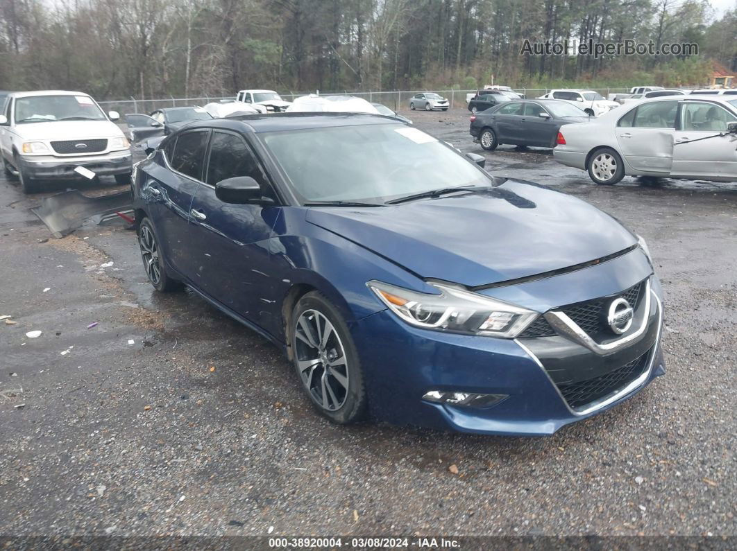 2018 Nissan Maxima 3.5 S Navy vin: 1N4AA6AP8JC404542