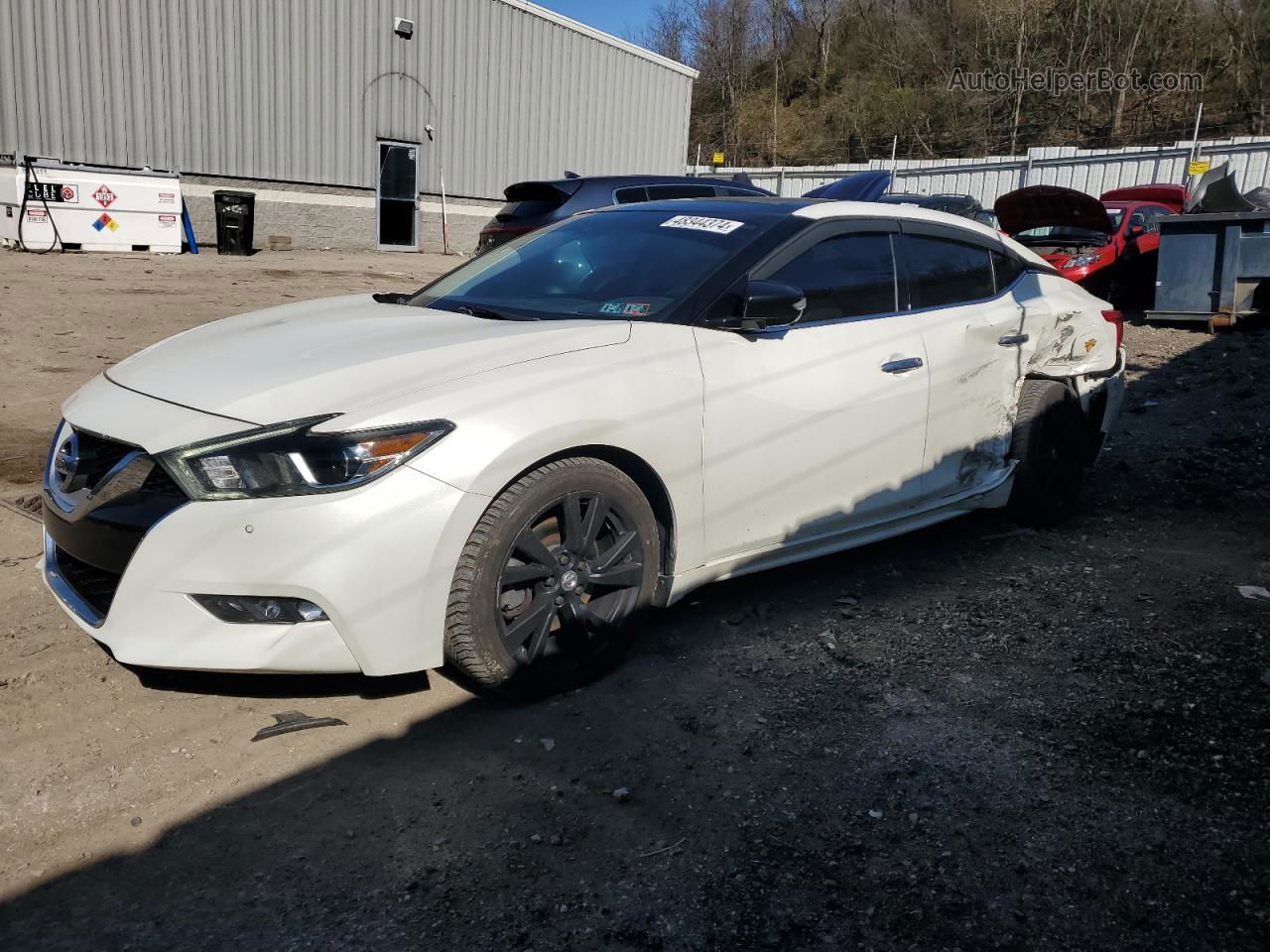 2016 Nissan Maxima 3.5s White vin: 1N4AA6AP9GC389719