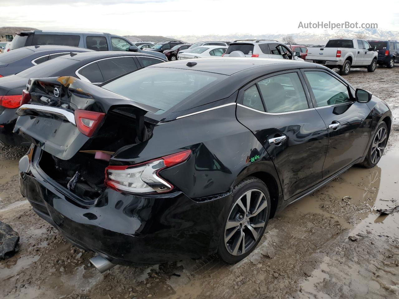 2016 Nissan Maxima 3.5s Black vin: 1N4AA6AP9GC396363