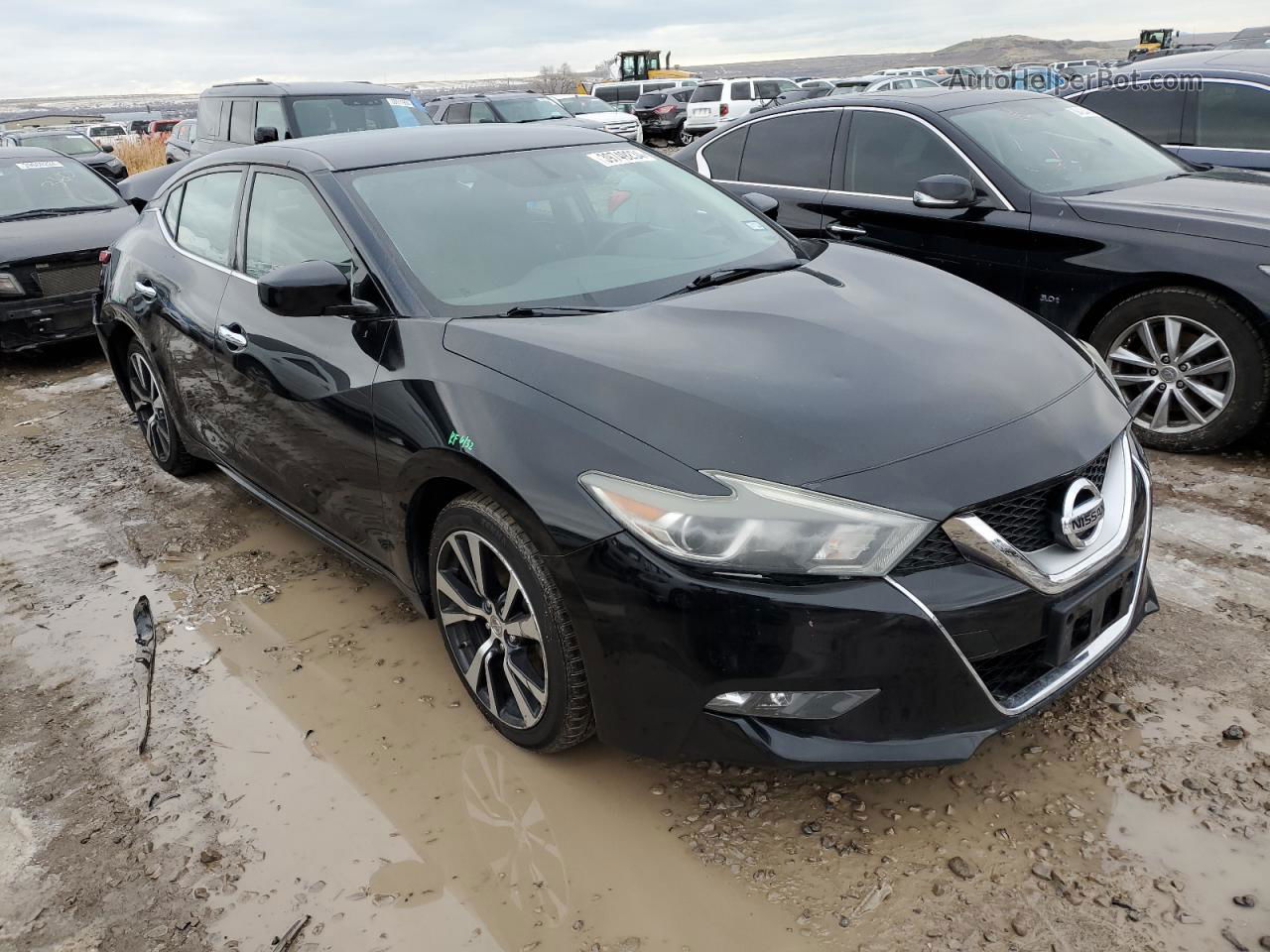 2016 Nissan Maxima 3.5s Black vin: 1N4AA6AP9GC396363