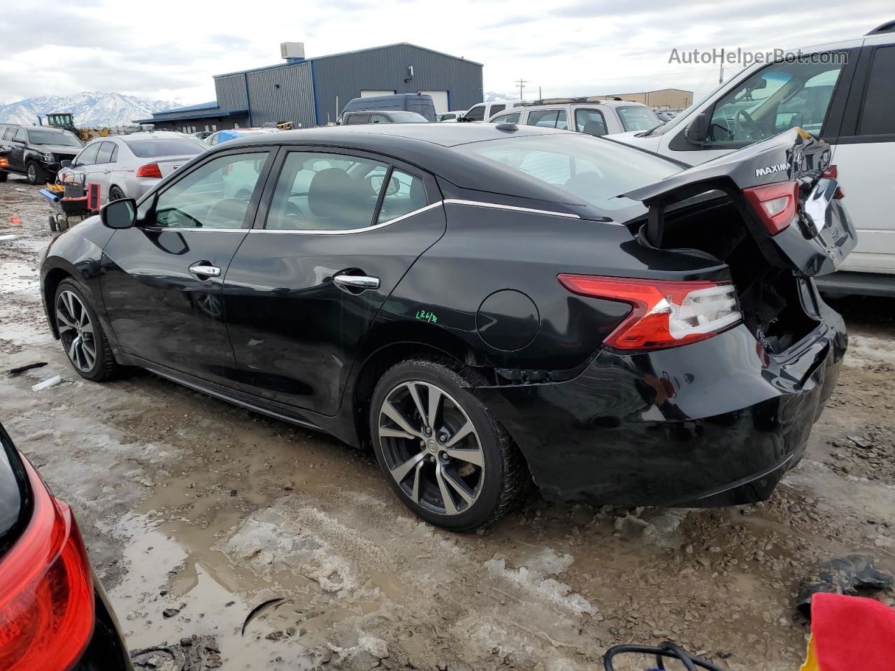 2016 Nissan Maxima 3.5s Black vin: 1N4AA6AP9GC396363