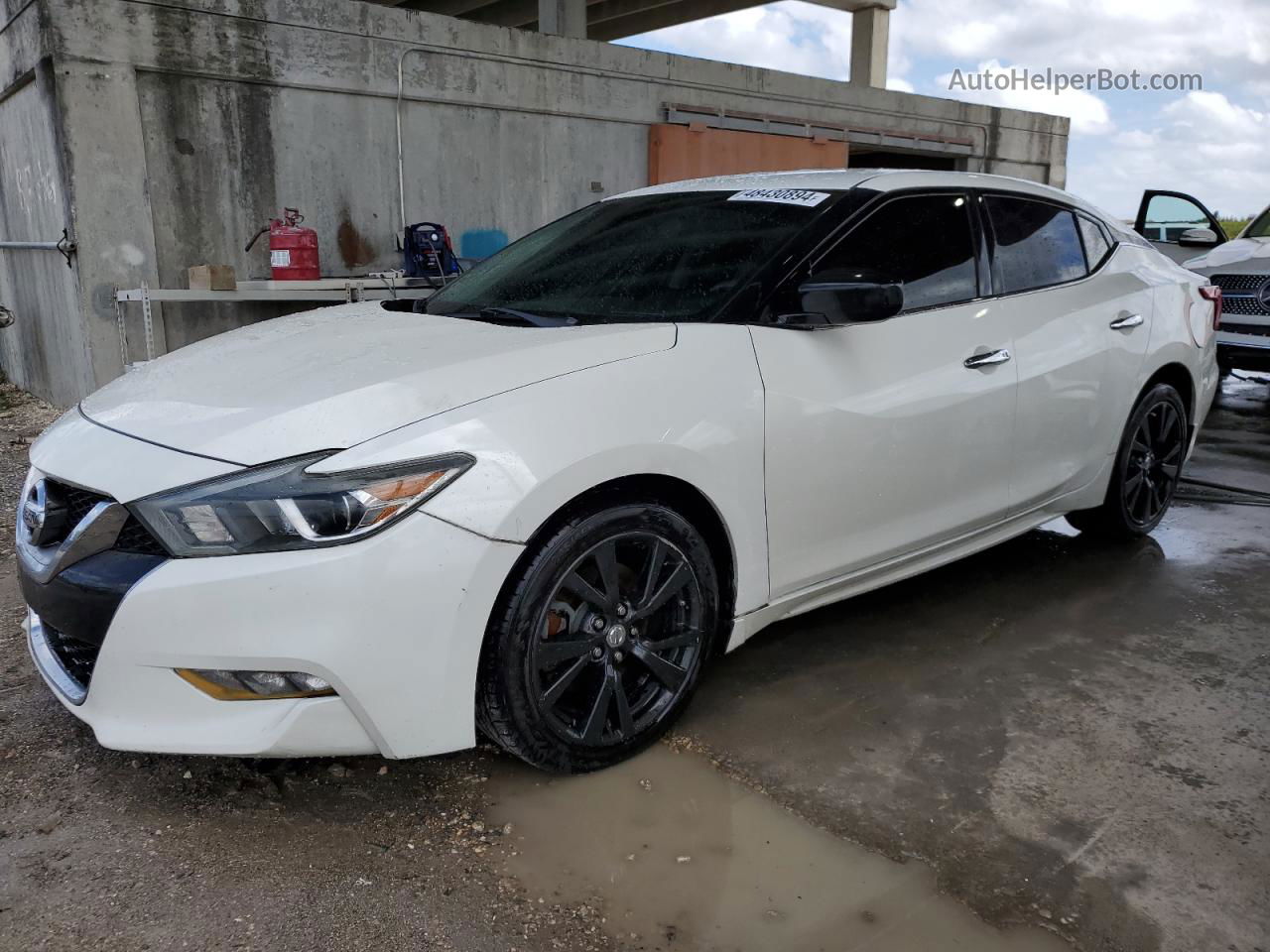 2016 Nissan Maxima 3.5s White vin: 1N4AA6AP9GC417535