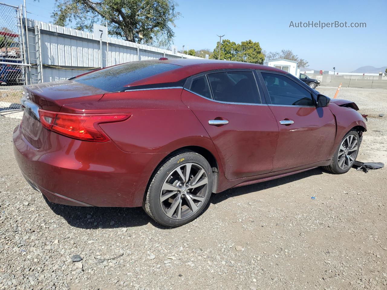 2016 Nissan Maxima 3.5s Burgundy vin: 1N4AA6AP9GC420113