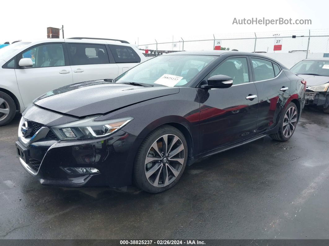 2016 Nissan Maxima 3.5 Sr Black vin: 1N4AA6AP9GC429233