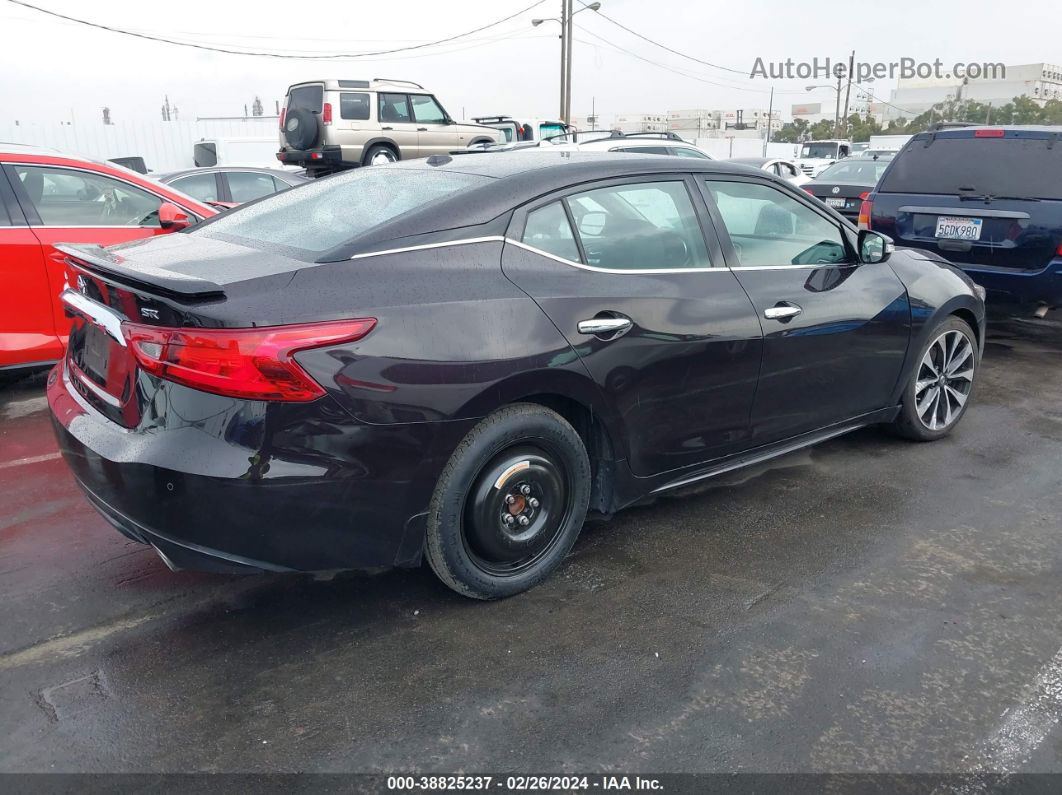 2016 Nissan Maxima 3.5 Sr Black vin: 1N4AA6AP9GC429233