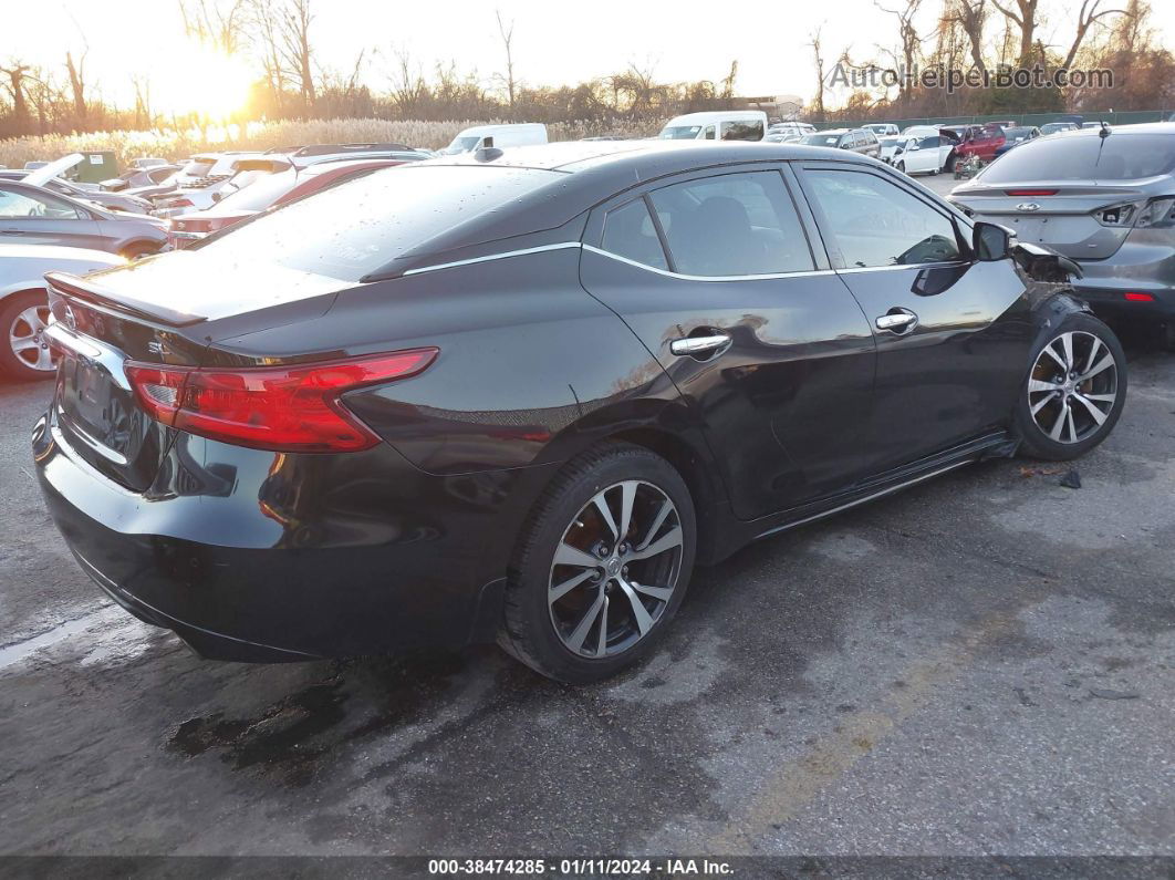 2016 Nissan Maxima 3.5 Sl Black vin: 1N4AA6AP9GC429846