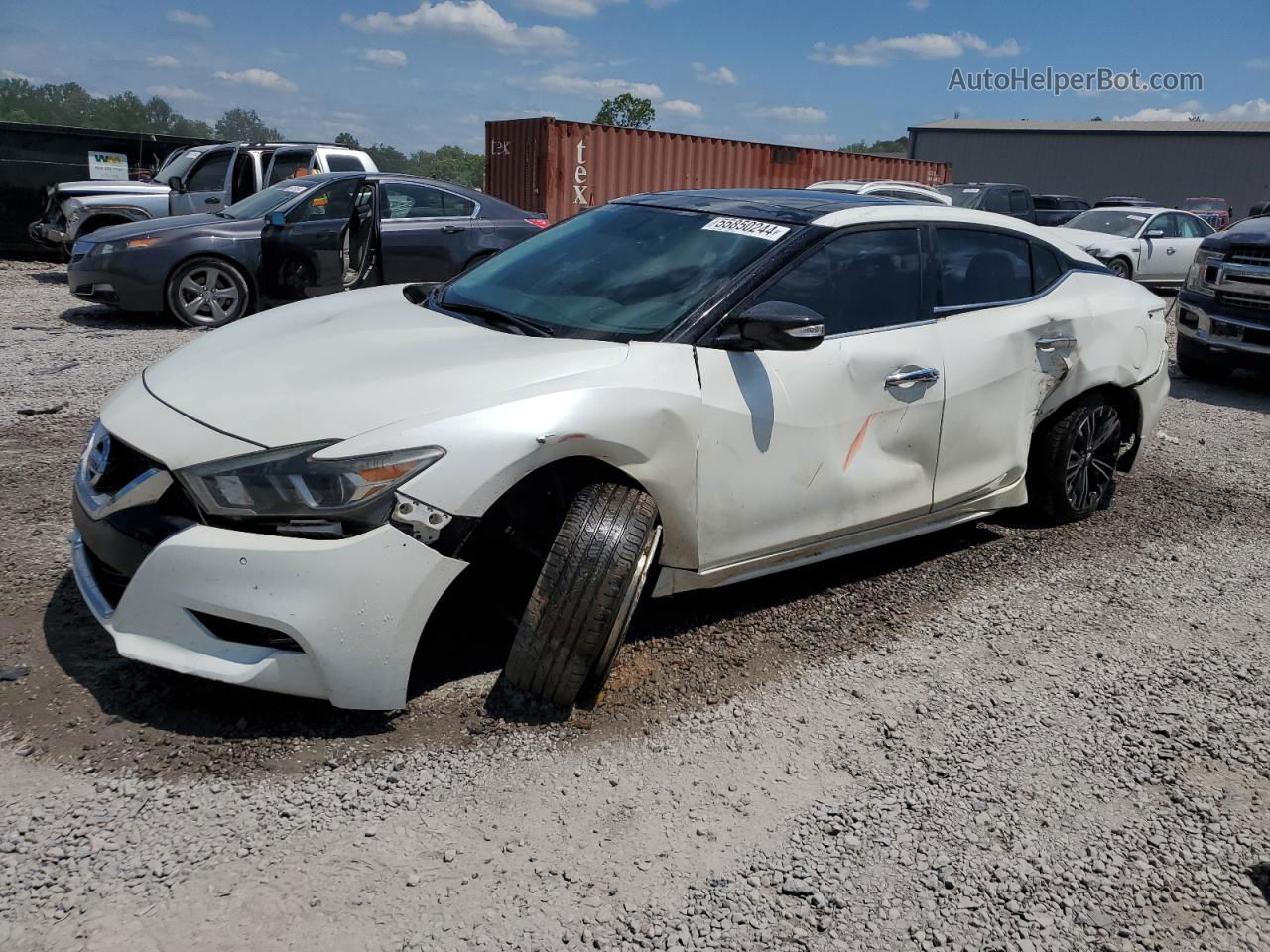 2016 Nissan Maxima 3.5s White vin: 1N4AA6AP9GC905450