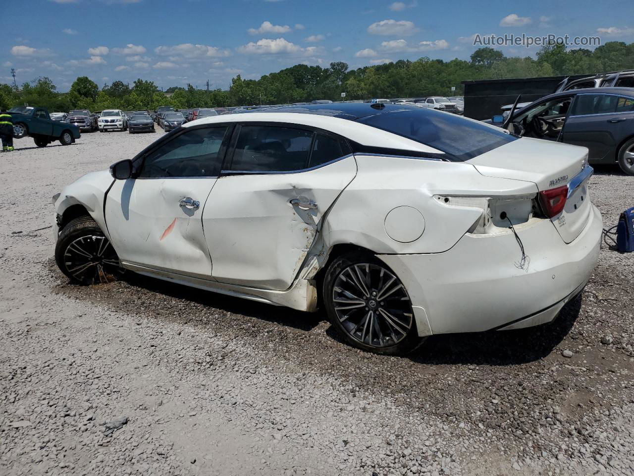 2016 Nissan Maxima 3.5s White vin: 1N4AA6AP9GC905450