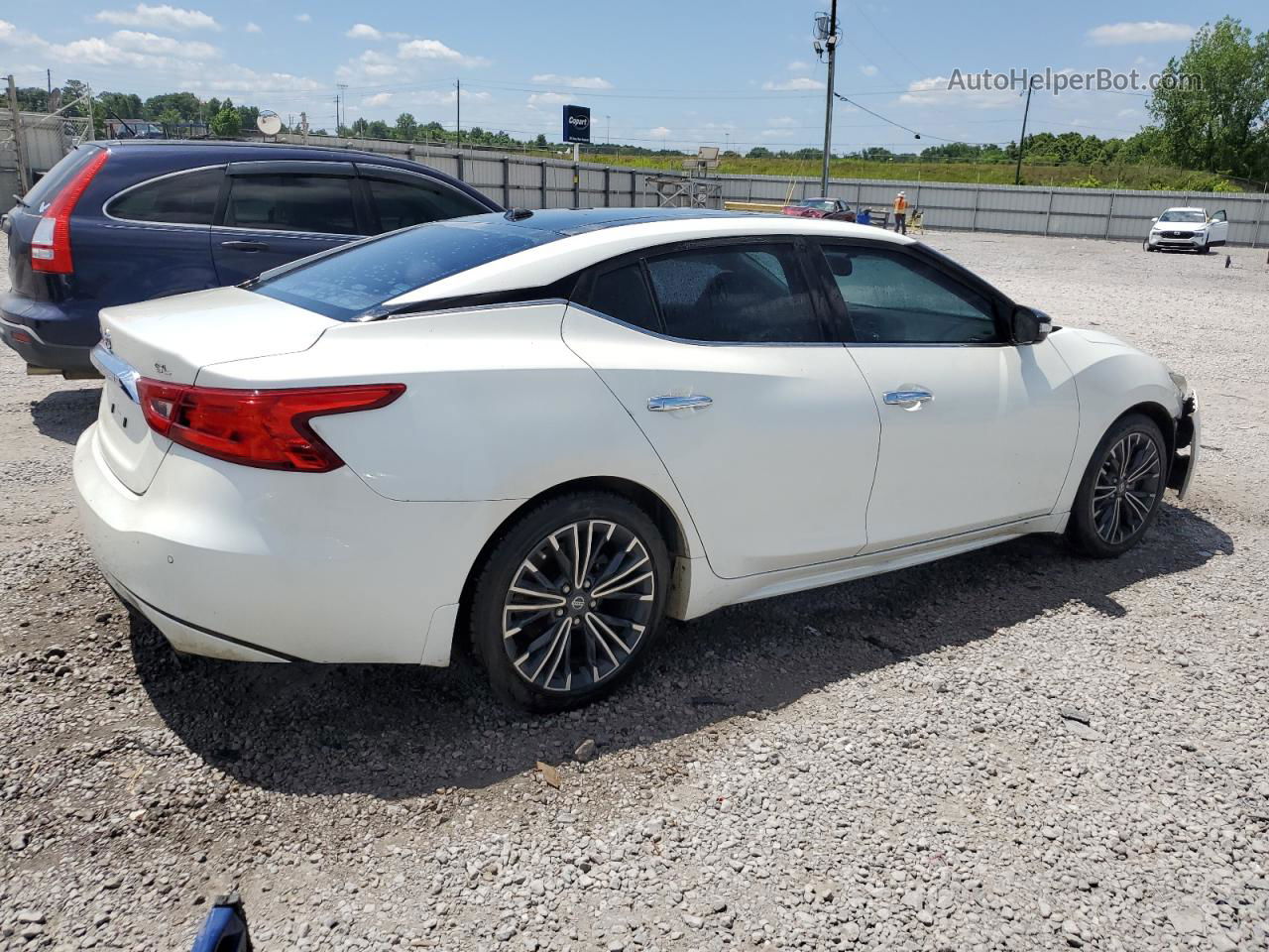 2016 Nissan Maxima 3.5s White vin: 1N4AA6AP9GC905450