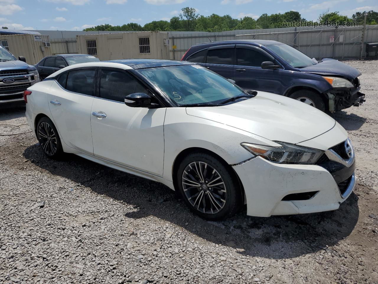 2016 Nissan Maxima 3.5s White vin: 1N4AA6AP9GC905450