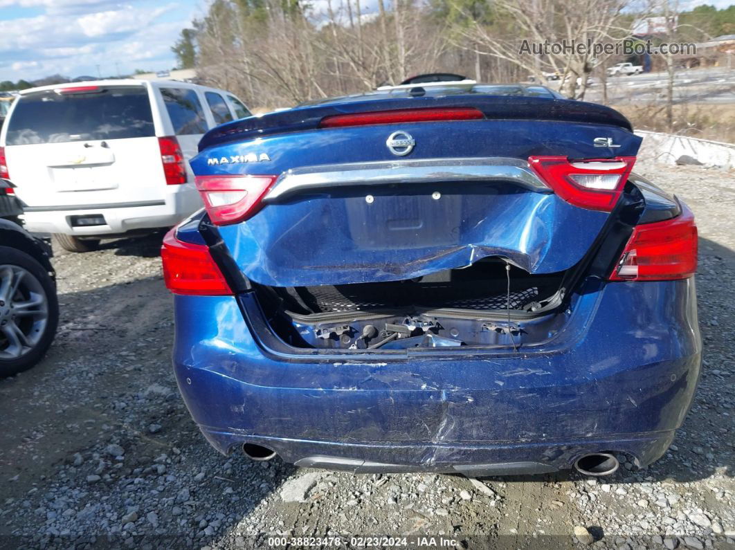 2017 Nissan Maxima 3.5 Sl Blue vin: 1N4AA6AP9HC370329