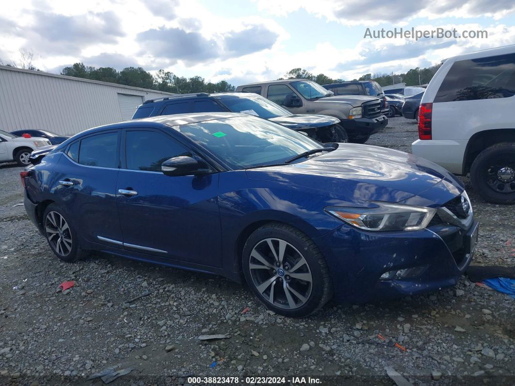 2017 Nissan Maxima 3.5 Sl Blue vin: 1N4AA6AP9HC370329