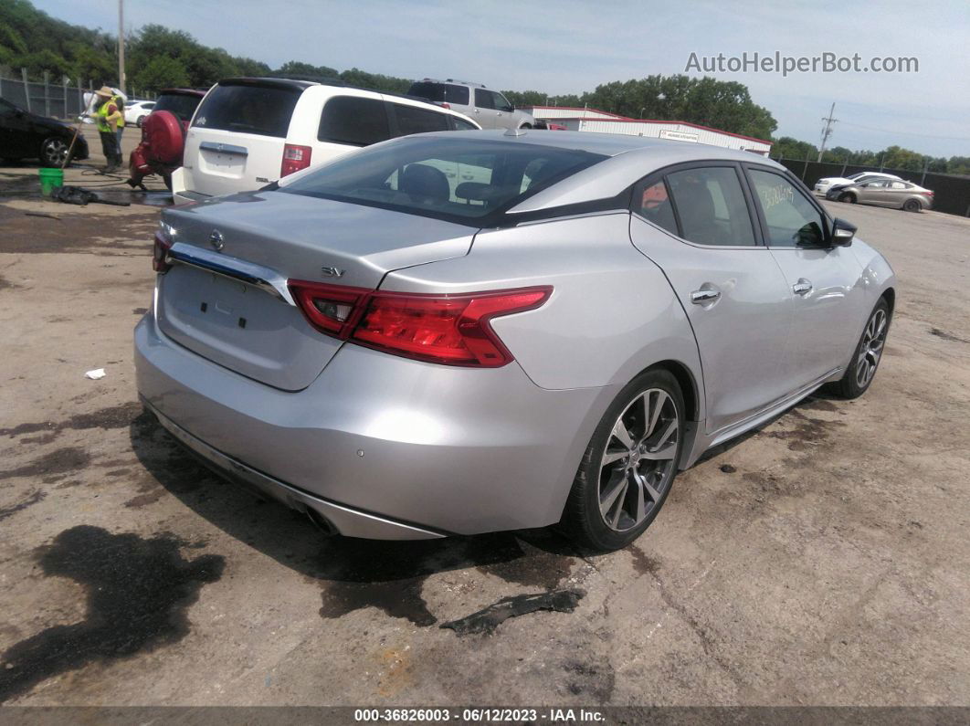 2017 Nissan Maxima Sv/s/sl/sr/platinum Silver vin: 1N4AA6AP9HC378432